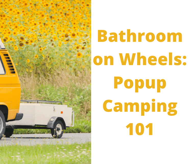 Pop up Camper Bathroom Kit Bathroom on Wheels Popup Camping 101