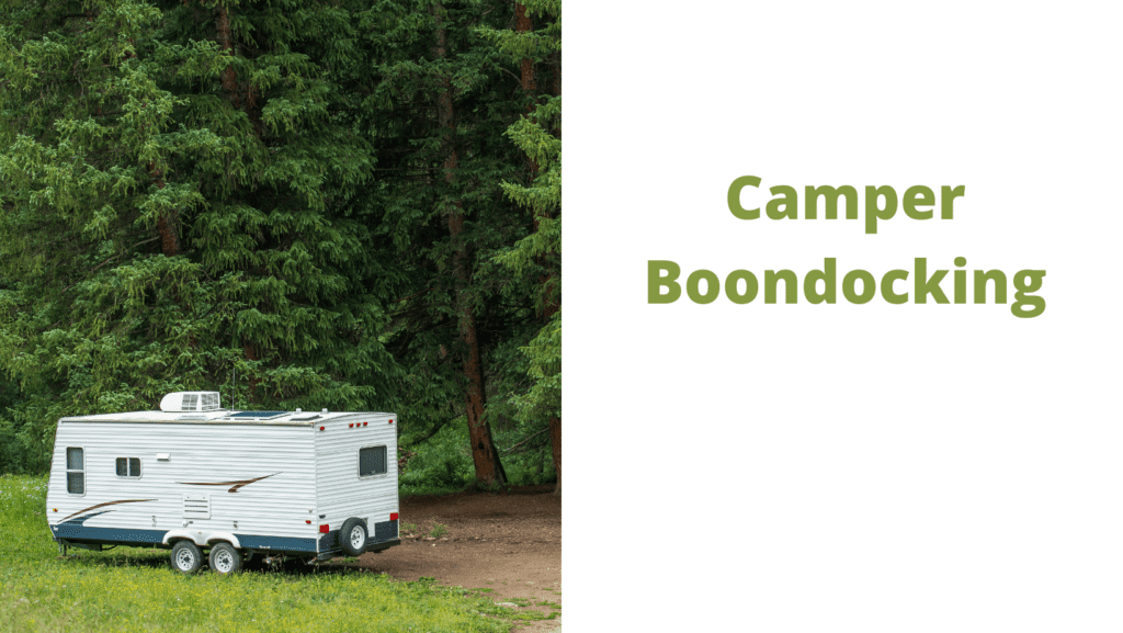 Camper Boondocking