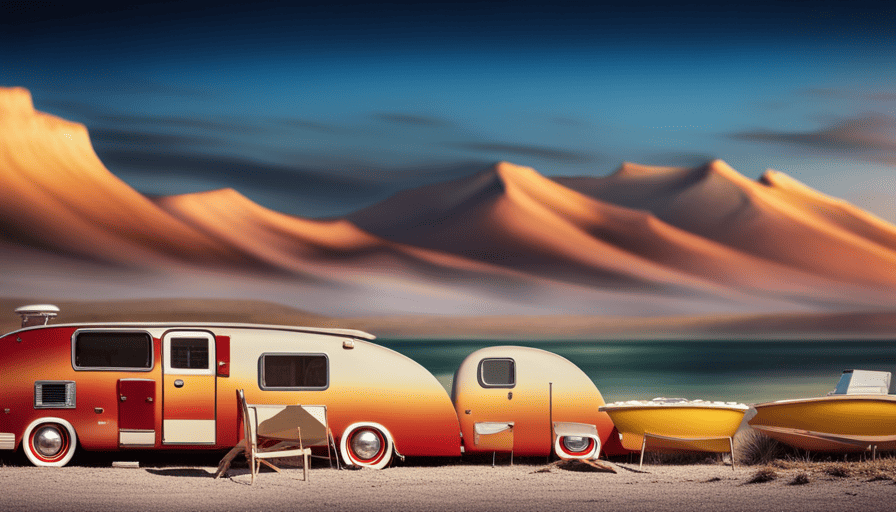 An image showcasing a lineup of Leer camper shells against a scenic backdrop, highlighting their varied styles and features