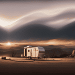 An image capturing a camper securely anchored to the ground