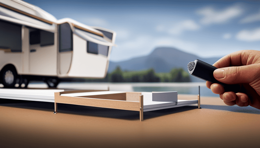 An image depicting a step-by-step visual guide on building a pop-up camper
