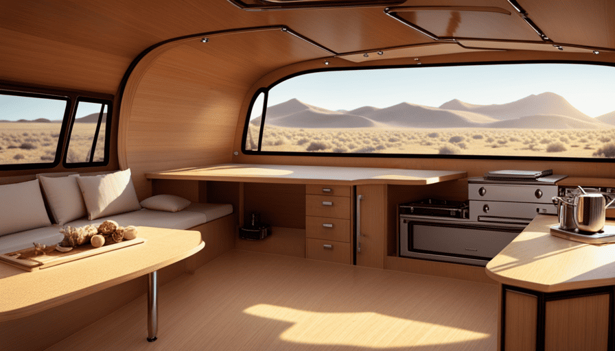 An image showcasing a step-by-step guide on building a teardrop camper