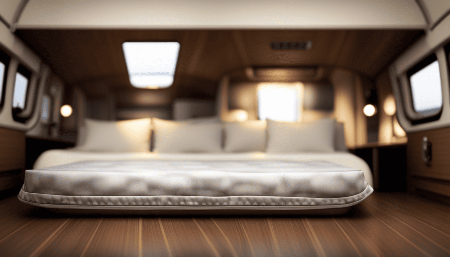 An image showcasing a spacious, well-equipped camper van interior
