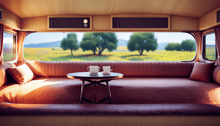 An image showcasing a clean, fresh-scented camper
