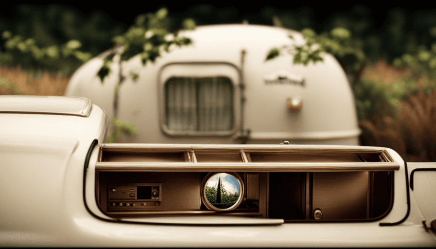 An image showcasing a well-sealed camper with a pristine interior