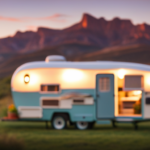 An image capturing the essence of a bunkhouse camper: a cozy, compact dwelling on wheels