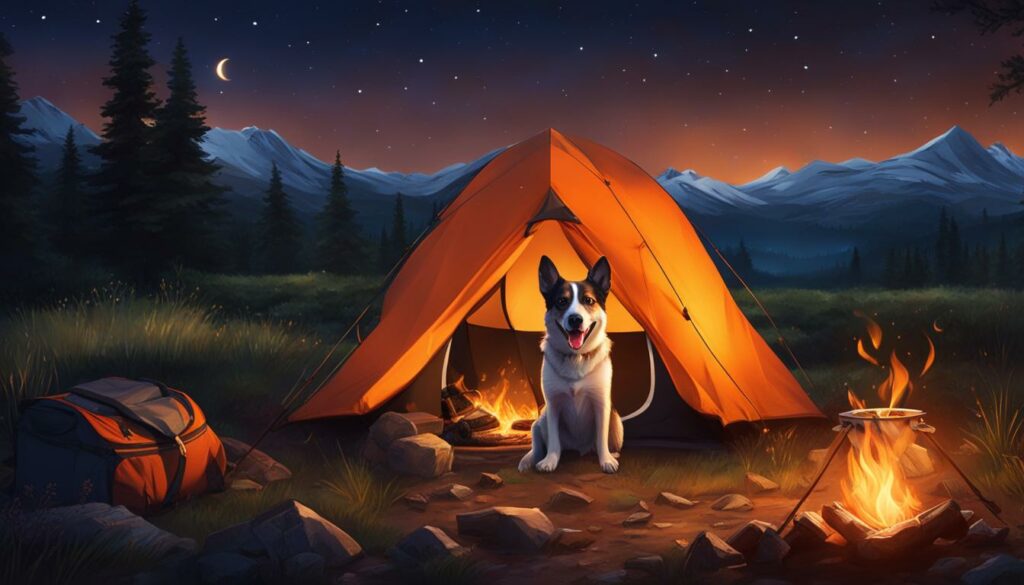 camping with your dog