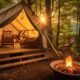 Glamping Thorsten Meyer Create an image of a serene glamping scene with a fa1afb09 48f4 42d2 8d91 6736918b8d9c IP410855 2