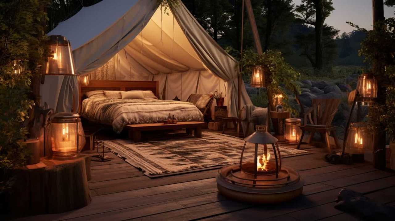 glamping tents for rent
