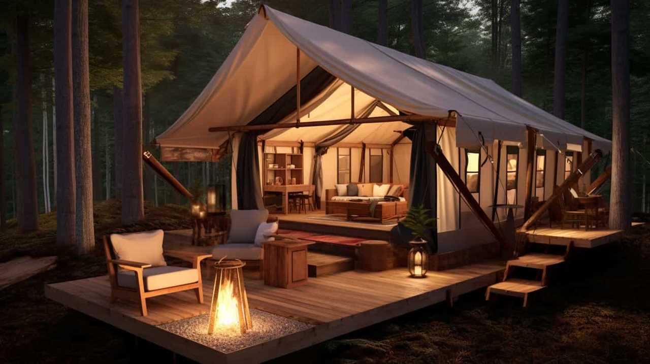 glamping tents for rent