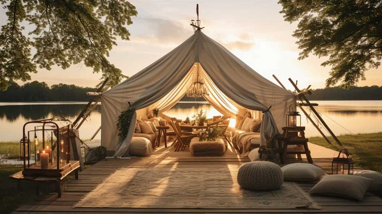 Glamping Thorsten Meyer Create an image showcasing a luxurious tent for g 5fd3a8d9 31fe 4fe3 b9aa f5b5ea6738a6 IP411027