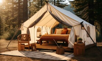 Glamping Thorsten Meyer Create an image showcasing a picturesque camping 12fc3bf6 196b 41e0 a9a8 f28c6c1ffbbb IP411036 4
