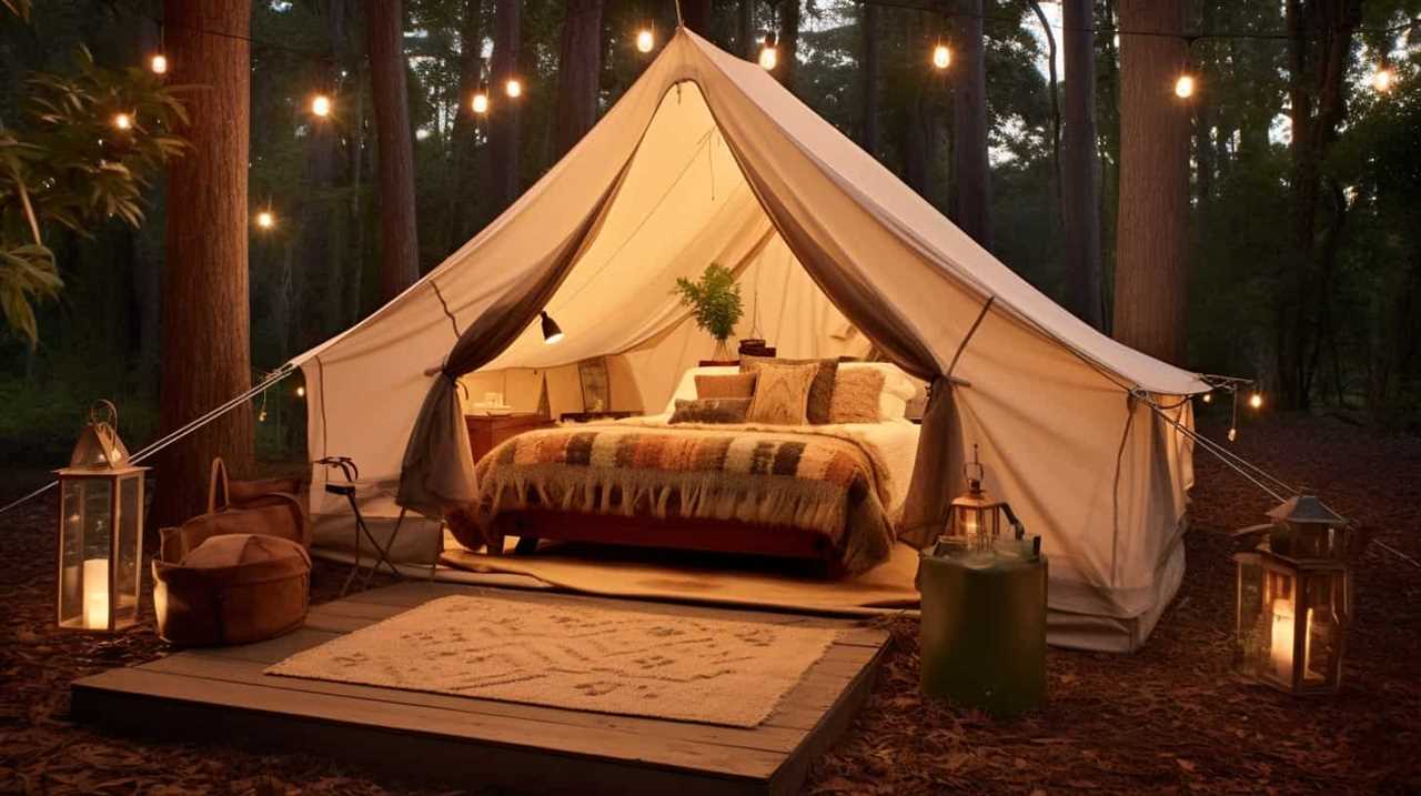 glamping tent definition