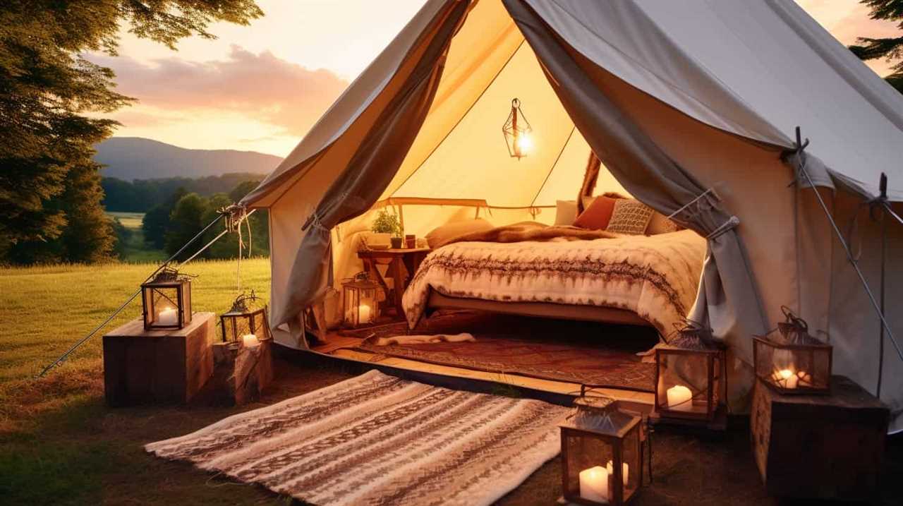 glamping definition francais