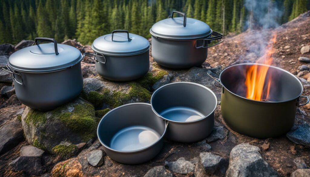 titanium camping pots
