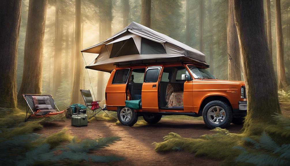 comfortable camping with roomy vehicles