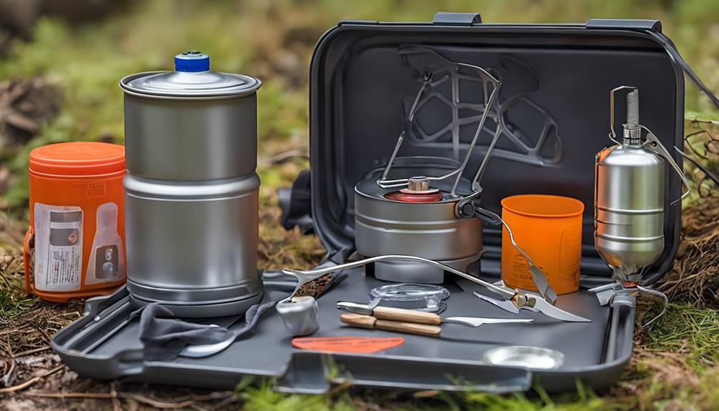 portable cooking in wilderness