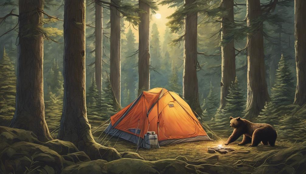 solo tent camping safety