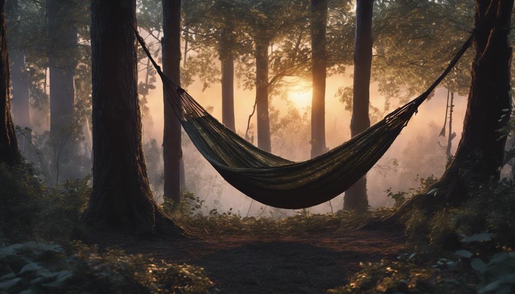 stealth camping with hammocks