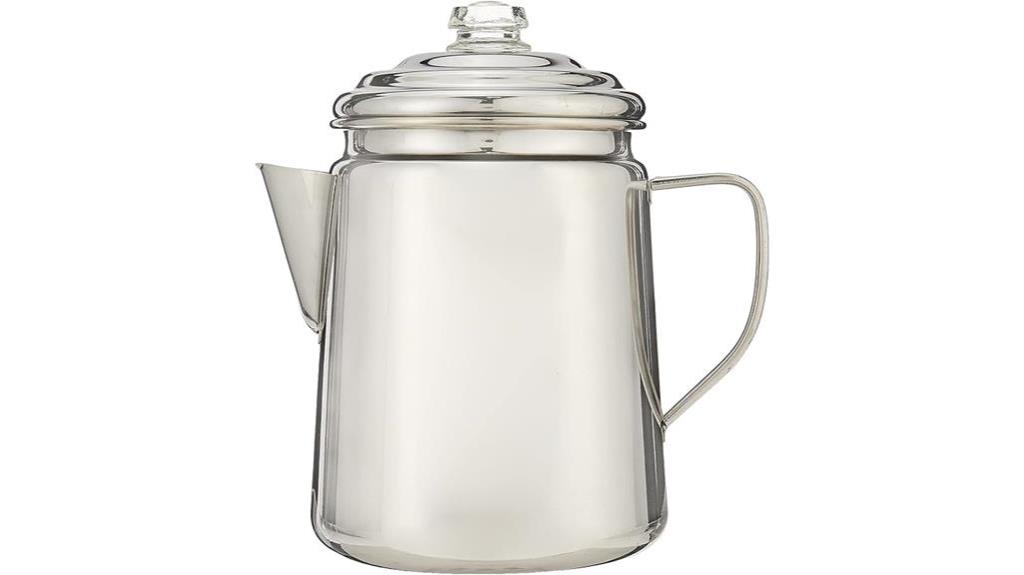 12 cup stainless steel percolator