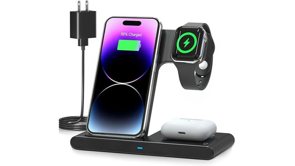 3 in 1 wireless charging station