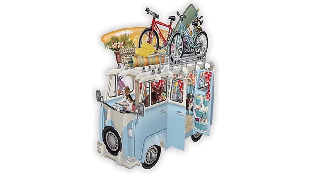 3d pop up camper card