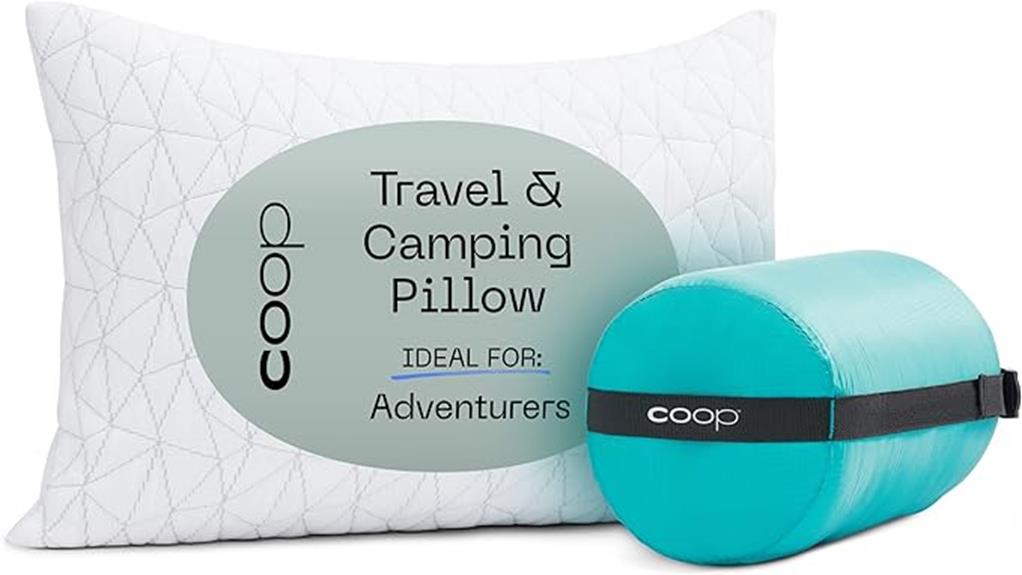 adjustable travel camp pillow