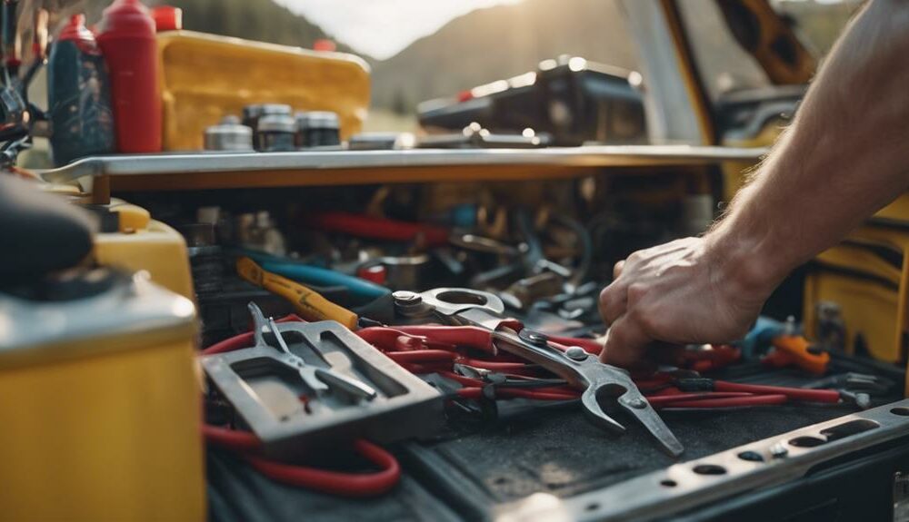 adjusting pop up camper cables