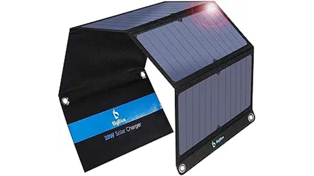 bigblue solar charger camping