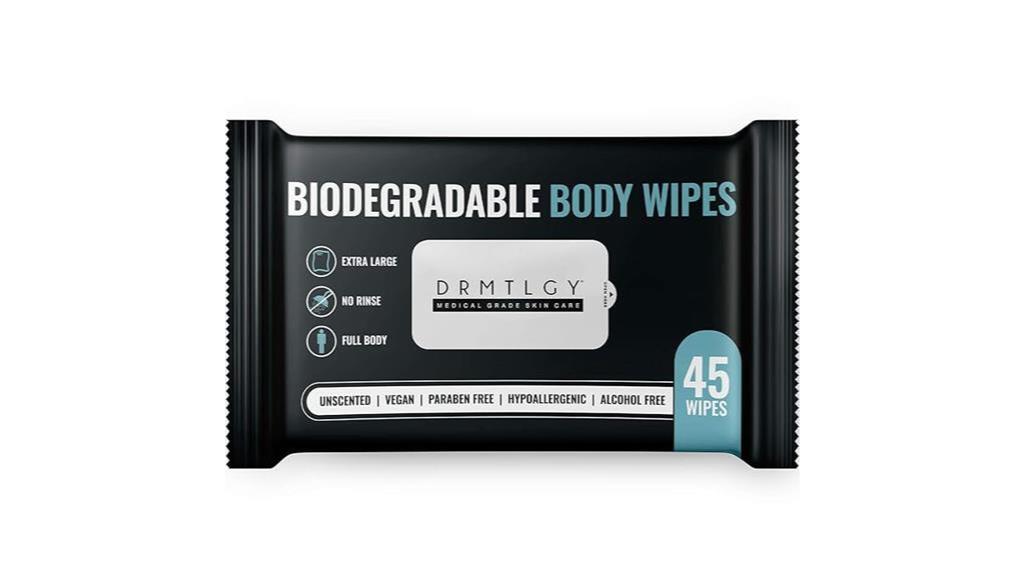 body and face wipes