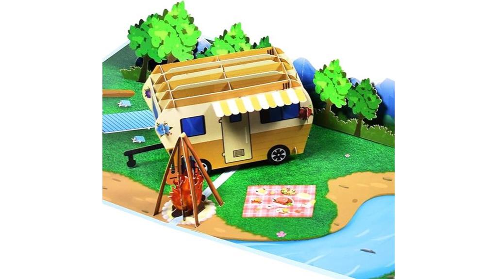 camper birthday card design