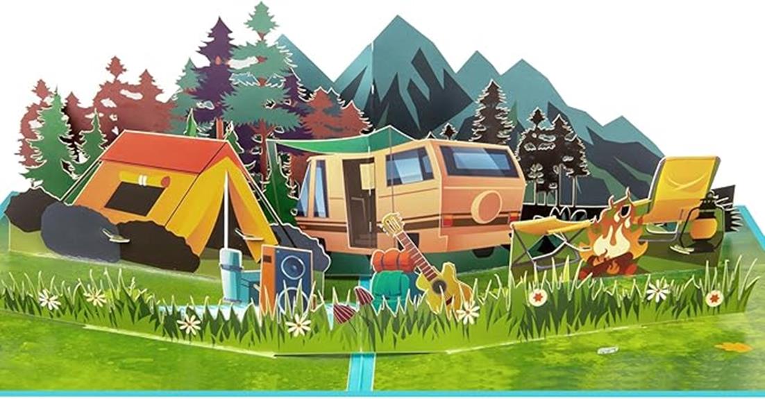 camper pop up card