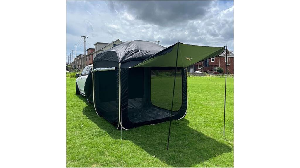 camping car tailgate awning