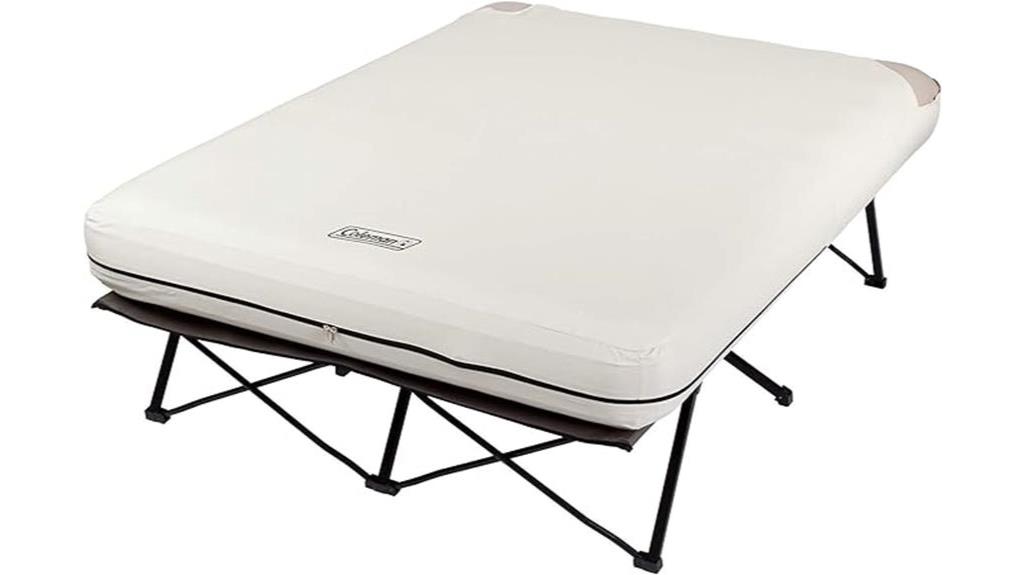 camping cot and mattress