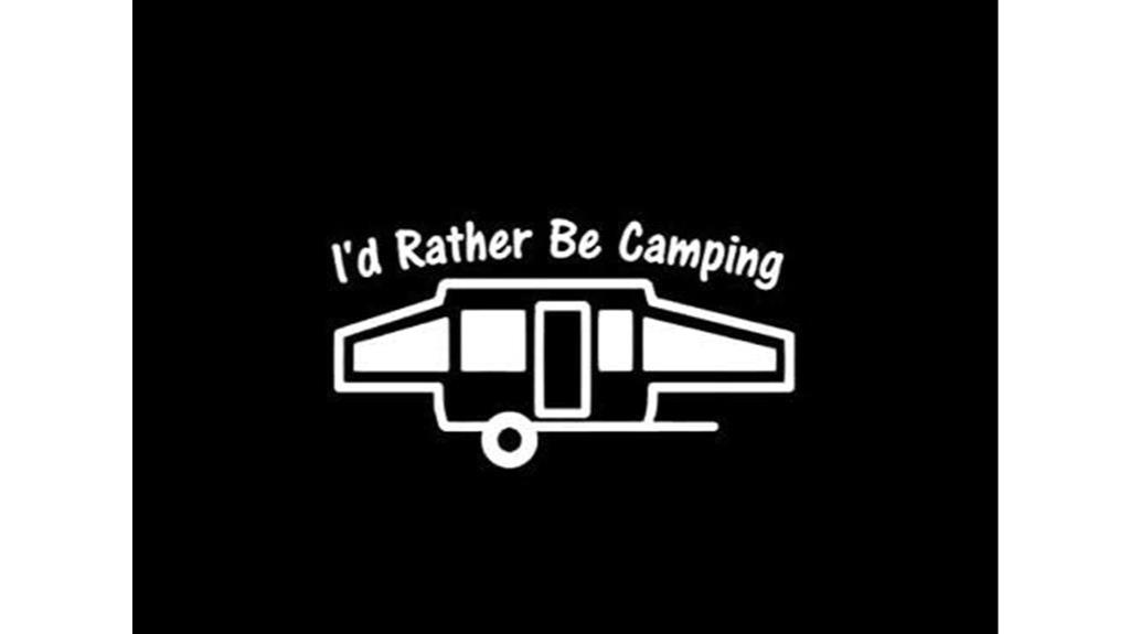 camping decal sticker design