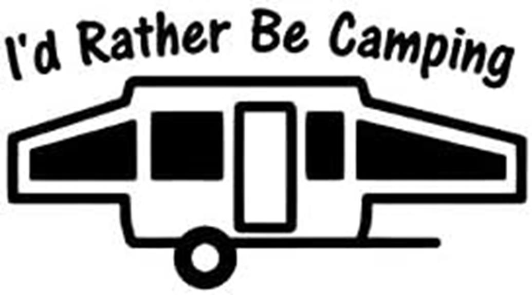 camping decal vinyl sticker