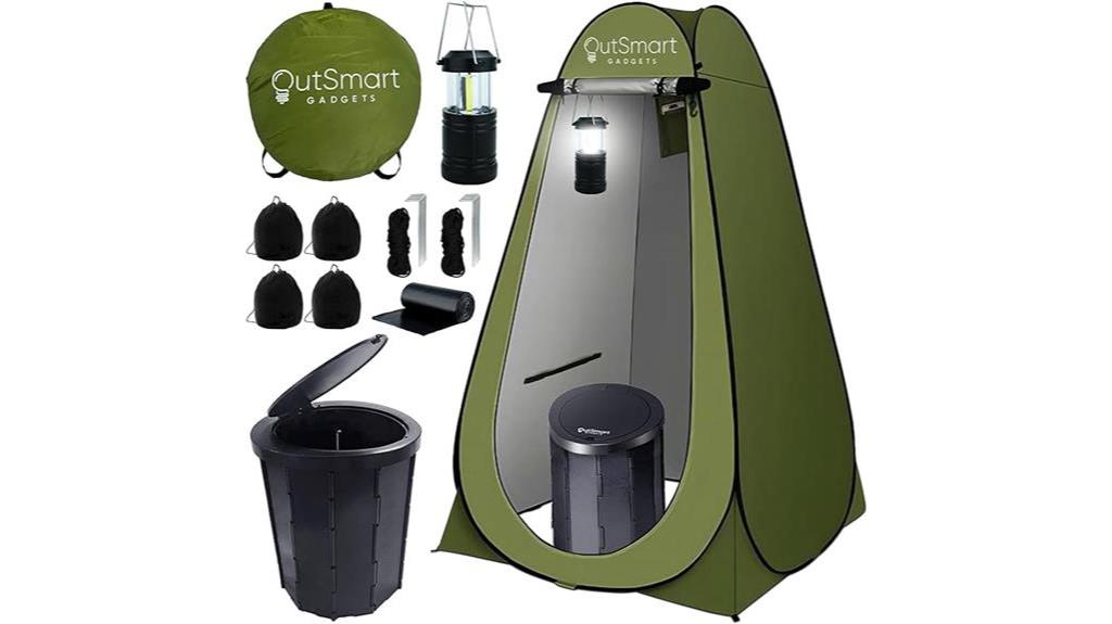 camping portable toilet set