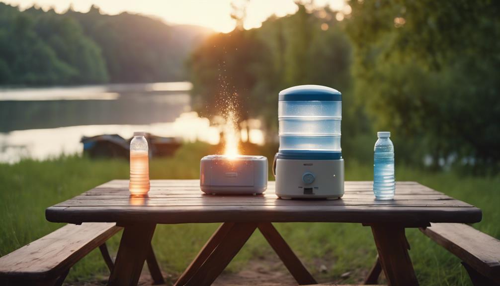 camping water purifier selection