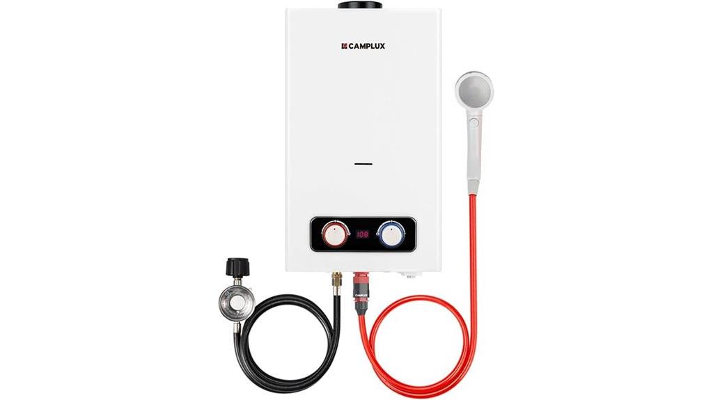 camplux propane tankless heater