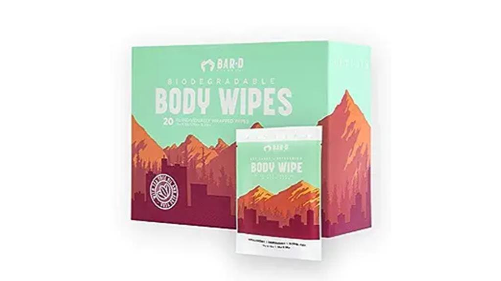 cleansing face and body wipes