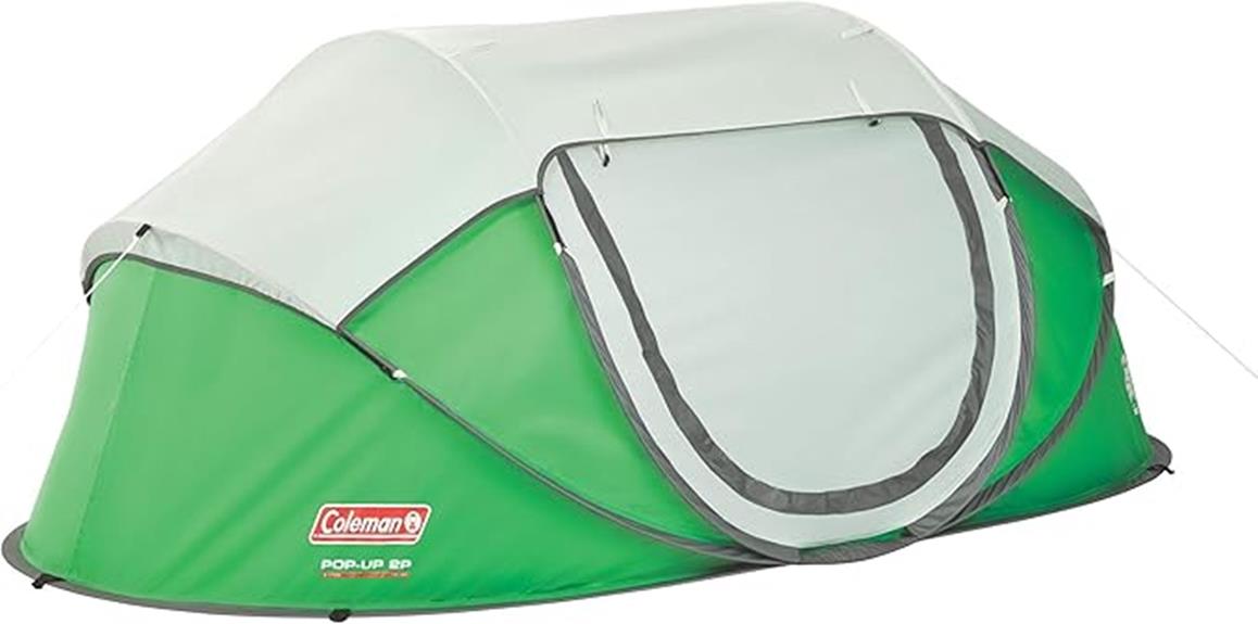 coleman pop up camping tent