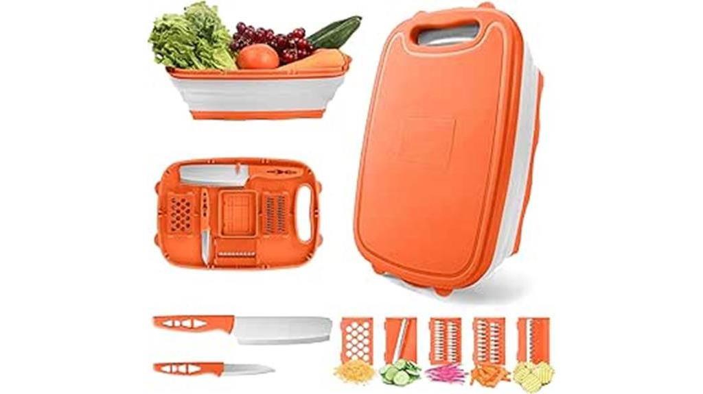 collapsible camping cutting board