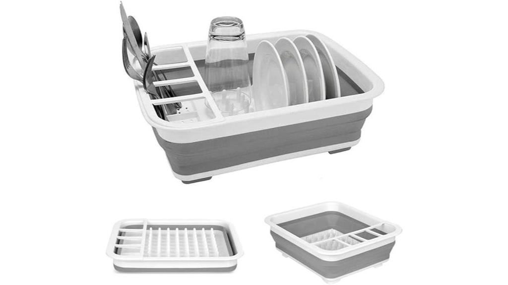 collapsible kitchen dish rack