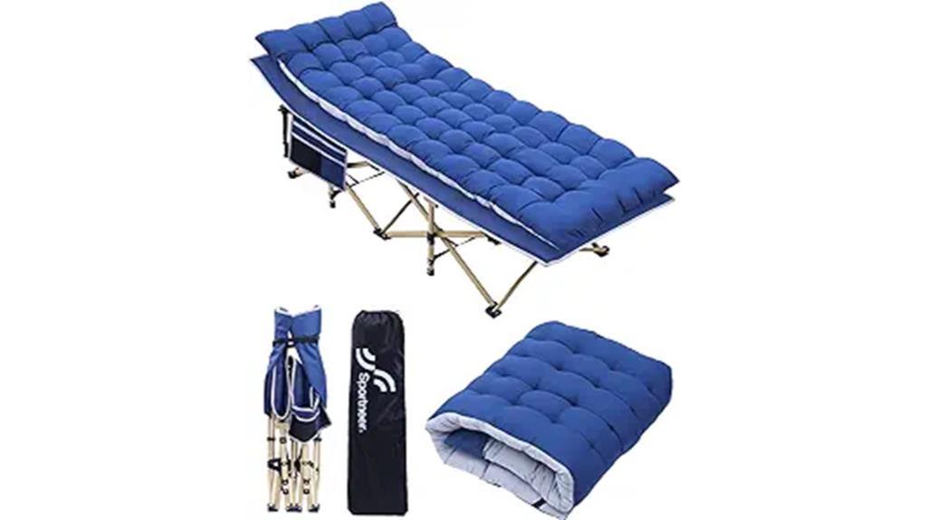 comfortable adult camping cot