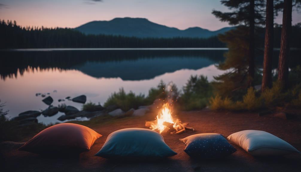 comfortable camping pillow options