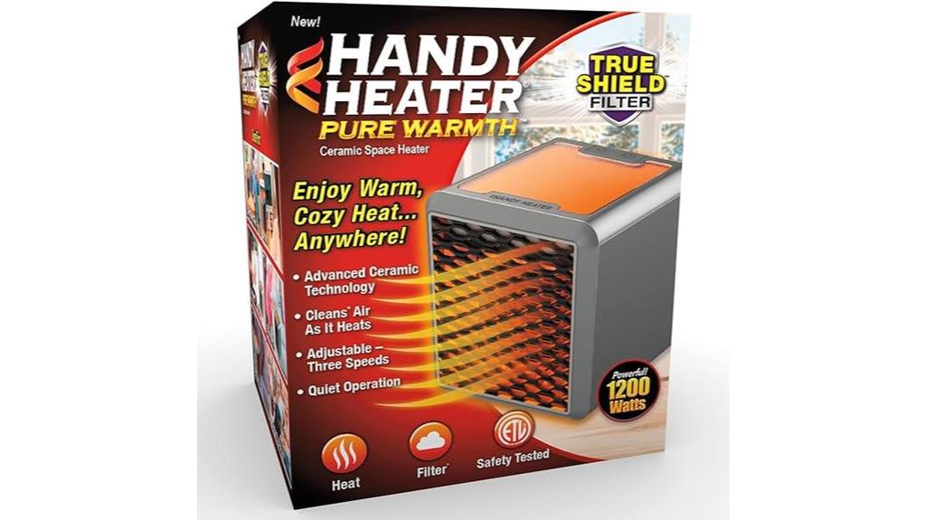 compact ceramic space heater