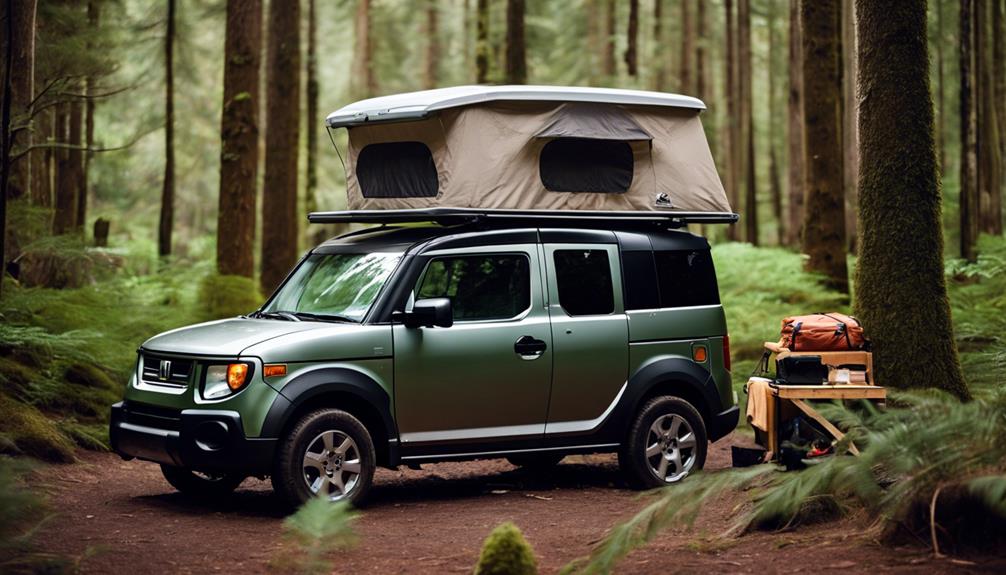 compact honda element camper