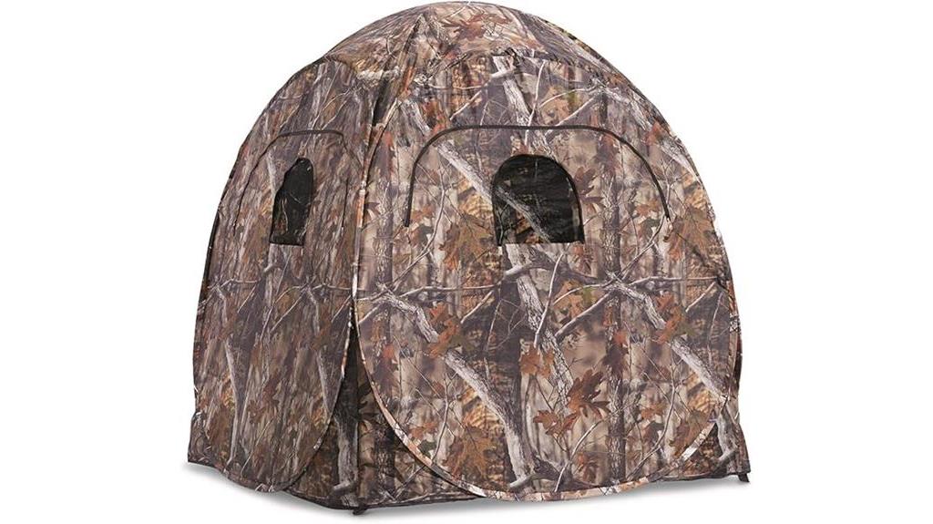 compact two person hunting blind