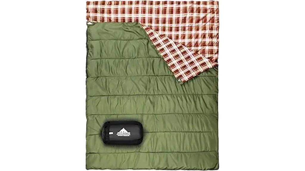 cotton flannel camping sleeping bag