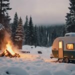 cozy winter pop up campers